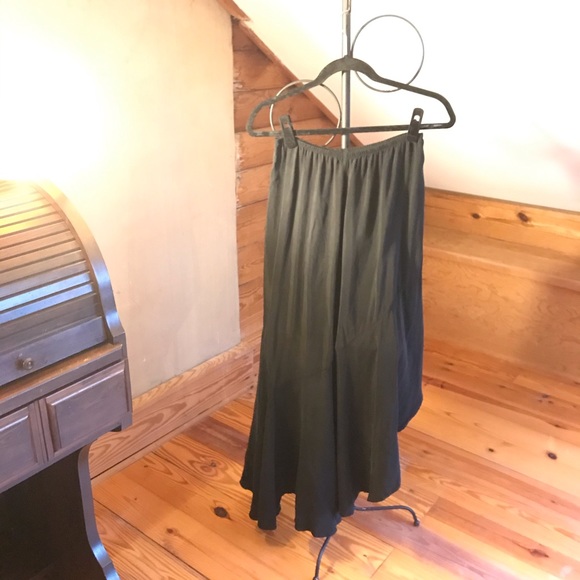 EcoSkin Black Asymmetrical Skirt, EUC, S - Picture 2 of 13